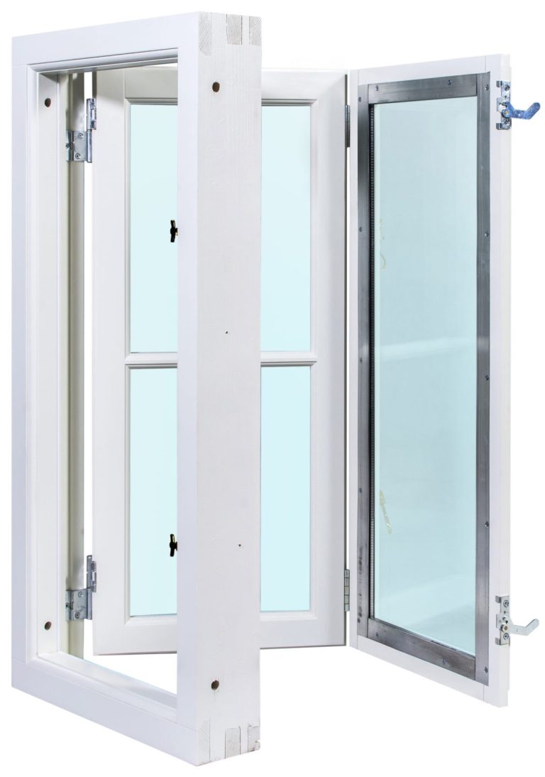 Nach außen öffnende Fenster