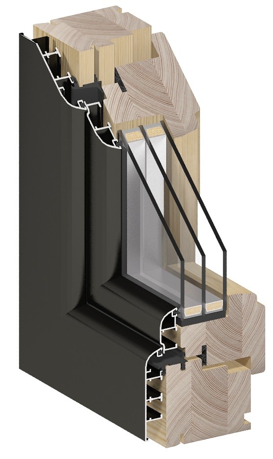 Holz- und Aluminiumfenster