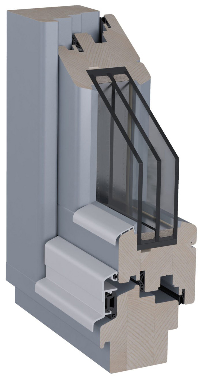 Energiesparfenster 78 mm